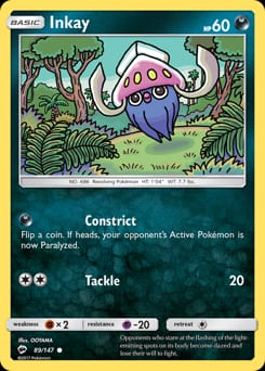Burning Shadows Inkay #89 card