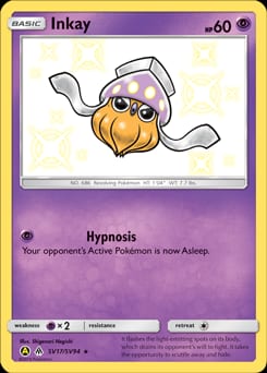 Hidden Fates Shiny Vault Inkay #SV17 card