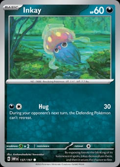 Obsidian Flames Inkay #137 card