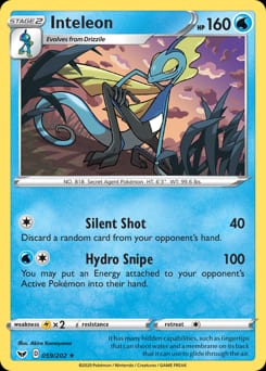 Sword & Shield Inteleon #59 card