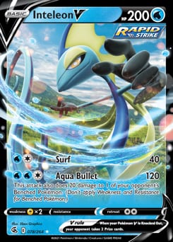 Fusion Strike Inteleon V #78 card