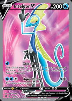 Rebel Clash Inteleon V #180 card