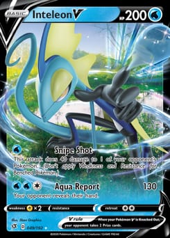 Rebel Clash Inteleon V #49 card