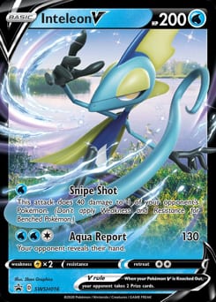 SWSH Black Star Promos Inteleon V #SWSH016 card