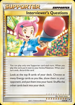 2011 Call of Legends Interviewer's Questions #79 card