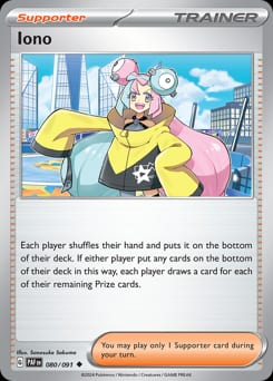 Paldean Fates Iono #80 card