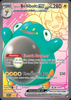 2022 Scarlet & Violet Promos Iono's Bellibolt ex #194 card