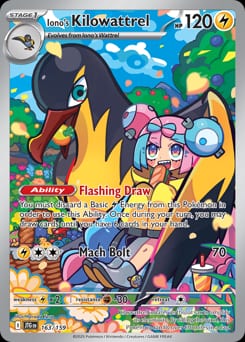 Journey Together Iono's Kilowattrel #163 card
