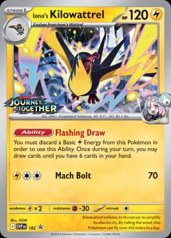 2022 Scarlet & Violet Promos Iono's Kilowattrel #182 card