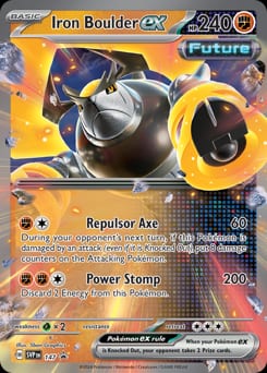 Scarlet & Violet Black Star Promos Iron Boulder ex #147 card