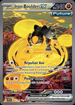 2024 Temporal Forces Iron Boulder ex #207 card