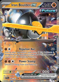 2024 Temporal Forces Iron Boulder ex #99 card