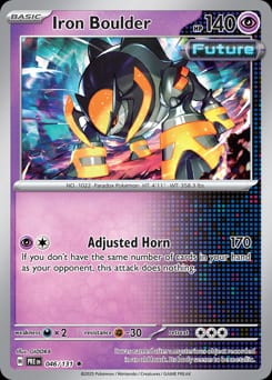 Prismatic Evolutions Iron Boulder #46 card