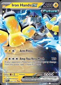 Prismatic Evolutions Iron Hands ex #31 card