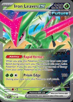 Scarlet & Violet Black Star Promos Iron Leaves ex #128 card