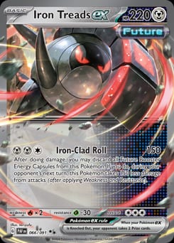 Paldean Fates Iron Treads ex #66 card