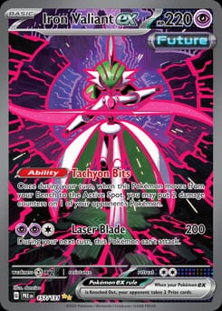 2025 Prismatic Evolutions Iron Valiant ex #157 card