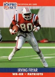 1990 Pro Set Base Set Irving Fryar #576 card