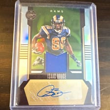 2023 Panini Legacy Legacy Patch Autographs Silver Isaac Bruce #LPA-IB card