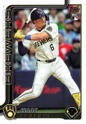 2025 Topps Base Set Isaac Collins #657 card