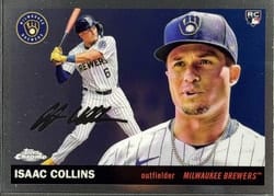 2025 Topps Chrome Platinum Base Set Isaac Collins #275 card