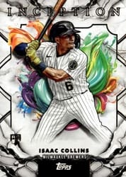2025 Topps Inception Base Set Isaac Collins #98 card