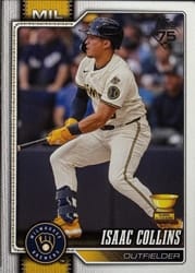 2026 Topps Base Set Isaac Collins #202 card