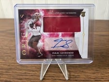 2024 Panini Origins Rookie Jumbo Jersey Autographs Isaac Guerendo #RJA-IGU card