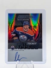 2025-26 Upper Deck Credentials Debut Ticket Access Autographs Isaac Howard #DTA-IH card