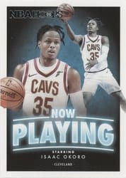 2020-21 Hoops Now Playing Isaac Okoro #SS-11 card