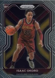 2020-21 Panini Prizm Base Set Isaac Okoro #298 card