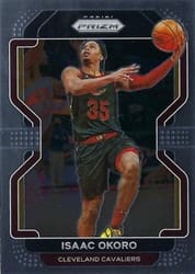 2021-22 Panini Prizm Base Set Isaac Okoro #212 card