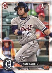 2018 Bowman Prospects Isaac Paredes #BP76 card