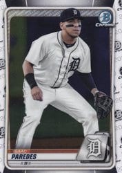 2020 Bowman Chrome Prospects Isaac Paredes #BCP-120 card