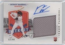 2021 Panini Chronicles America's Pastime Material Signatures Isaac Paredes #PMS-IP card