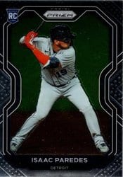 2021 Panini Prizm Base Set Isaac Paredes #43 card