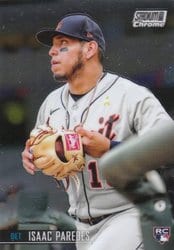 2021 Stadium Club Chrome Base Set Isaac Paredes #238 card