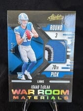 2025 Panini Absolute War Room Materials Isaac TeSlaa #WRM-ITA card