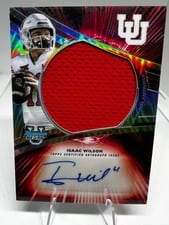 2025 Bowman University Best Prospect Jumbo Relic Autographs Refractor Isaac Wilson #JRA-IW card