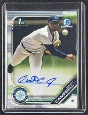 2019 Bowman Draft Chrome Picks Autograph Isaiah Campbell #CDA-IC card