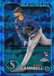2024 Topps Chrome Sapphire Edition Base Set Isaiah Campbell #58 card