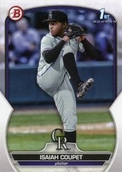 2023 Bowman Draft Base Set Isaiah Coupet #BD-37 card