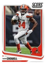2018 Score Base Set Isaiah Crowell #76 card