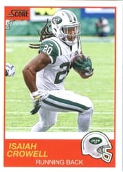 2019 Score Base Set Isaiah Crowell #153 card