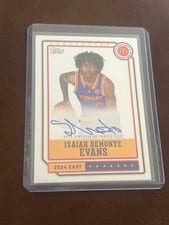 2024 Topps Chrome McDonald's All-American Event Autographs Isaiah Demonte Evans #EA-IE card