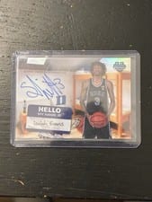 2024-25 Bowman University Chrome Campus Dorm Signatures Isaiah Evans #CDS-IE card