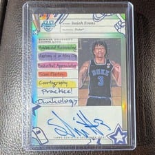 2024-25 Bowman University Chrome Course Load Autographs Isaiah Evans #CLA-IE card