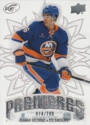 2024-25 Upper Deck Ice Base Set Isaiah George #214 card