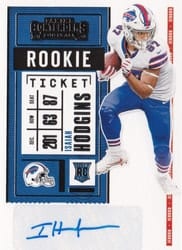 2020 Panini Contenders Base Set Isaiah Hodgins #209 card
