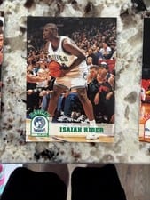 1993-94 Hoops Base Set Isaiah Rider #367 card
